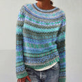 Beatrice - Women's Striped Crew Neck Pullover