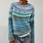Beatrice - Women's Striped Crew Neck Pullover
