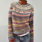 Beatrice - Women's Striped Crew Neck Pullover