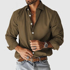 Beckett - Men's Button-Front Solid Shirt