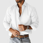 Beckett - Men's Button-Front Solid Shirt