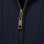 Benedict - Men's Ribbed Quarter-Zip Mock-Neck Pullover