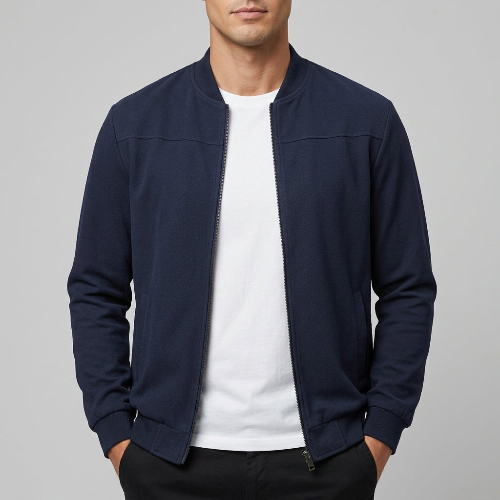 Benedict - Men's Zip-Front Bomber Jacket