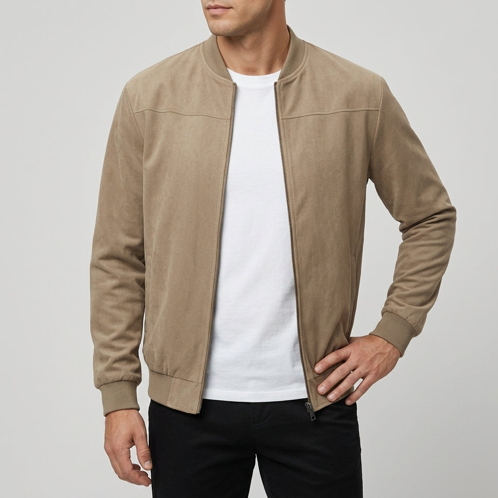 Benedict - Men's Zip-Front Bomber Jacket