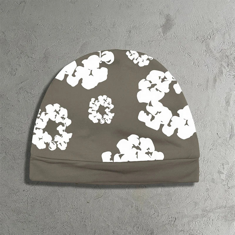 Cassian - Unisex Reversible Popcorn-Print Pullover Beanie