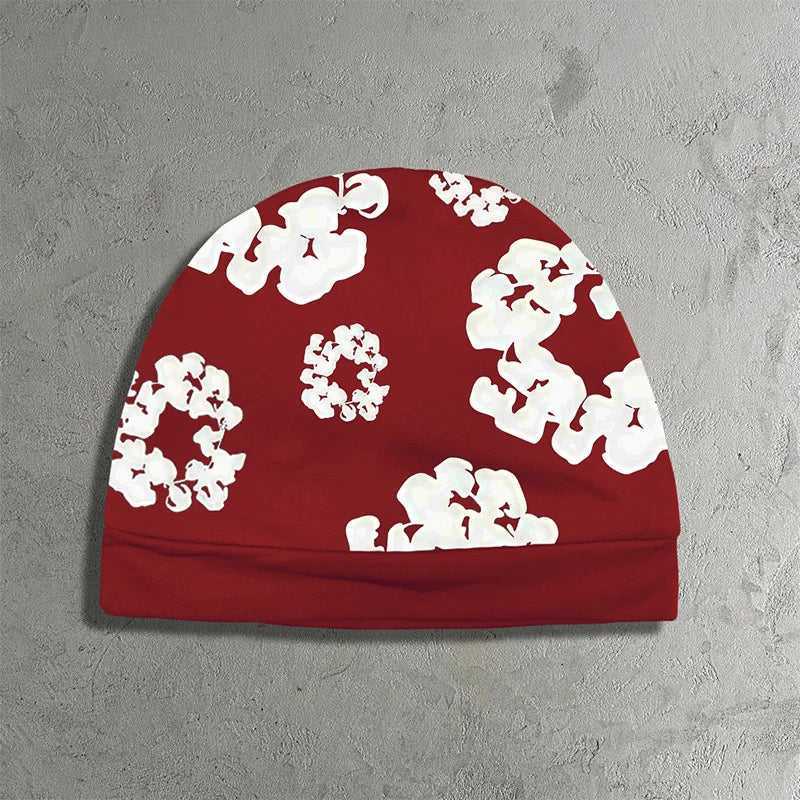 Cassian - Unisex Reversible Popcorn-Print Pullover Beanie