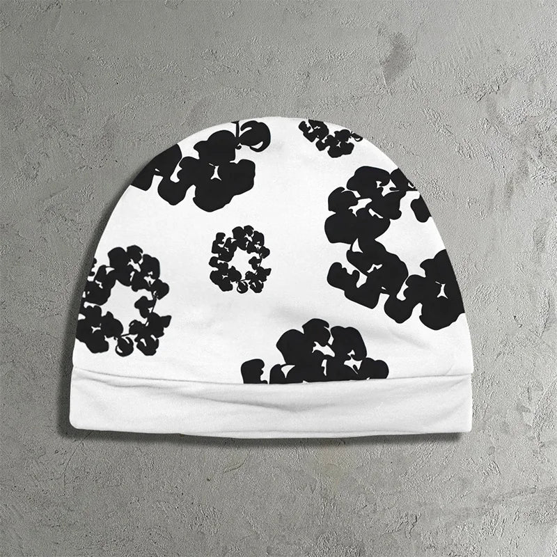 Cassian - Unisex Reversible Popcorn-Print Pullover Beanie