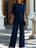 Charlene - Women's Relaxed-Fit Wide-Leg Two-Piece Set 1