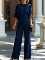 Charlene - Women's Relaxed-Fit Wide-Leg Two-Piece Set 1