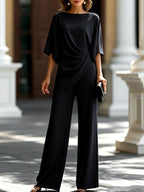 Charlene - Women's Relaxed-Fit Wide-Leg Two-Piece Set 2