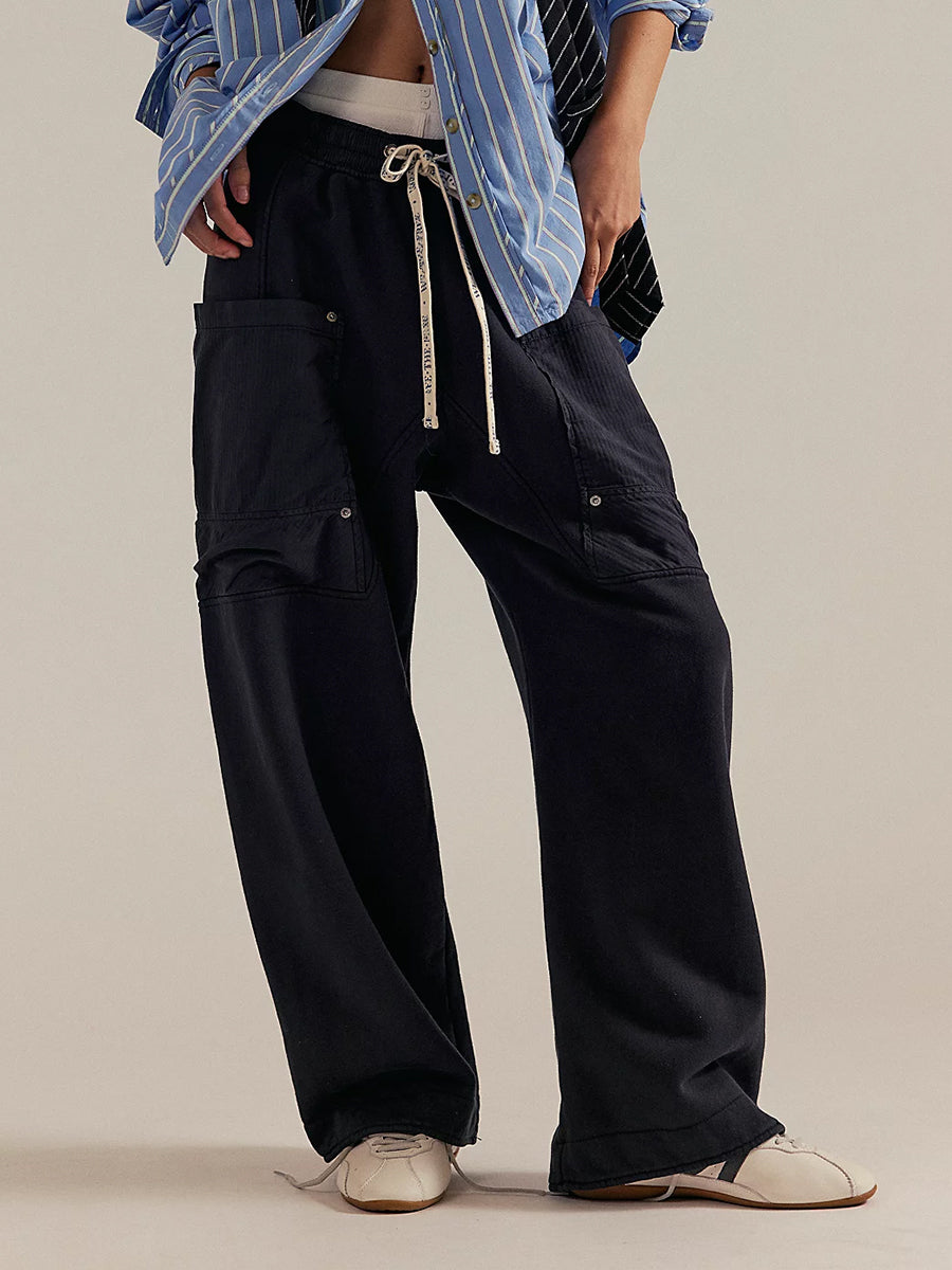 Cora - Women's Cargo Pants with Oversized Patch Pockets