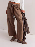 Cora - Women's Cargo Pants with Oversized Patch Pockets