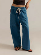 Cora - Women's Cargo Pants with Oversized Patch Pockets