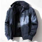 Corwin - Men's Hooded Zip Jacket with Fleece Lining
