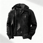 Corwin - Men's Hooded Zip Jacket with Fleece Lining