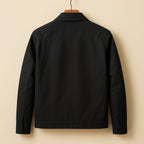 Dawson - Men's Gingham-Lined Zip Jacket with Spread Collar