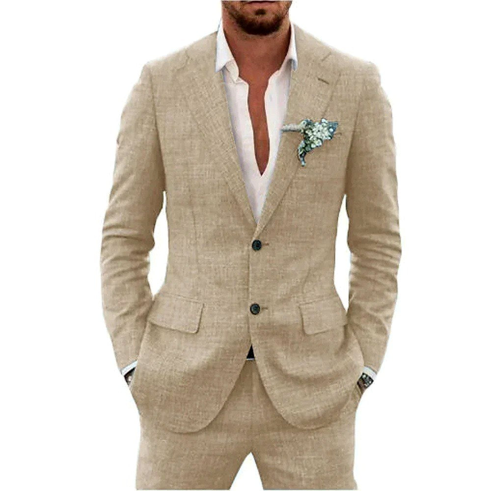 Domenick - Men's Long Sleeve Slim Fit Two-Piece Set 1