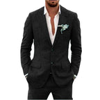 Domenick - Men's Long Sleeve Slim Fit Two-Piece Set 2