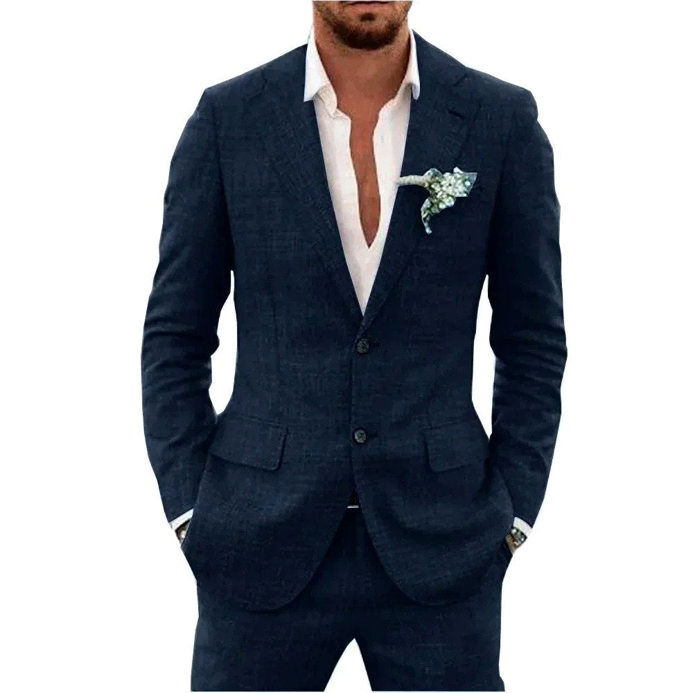 Domenick - Men's Long Sleeve Slim Fit Two-Piece Set 3