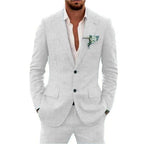 Domenick - Men's Long Sleeve Slim Fit Two-Piece Set 4