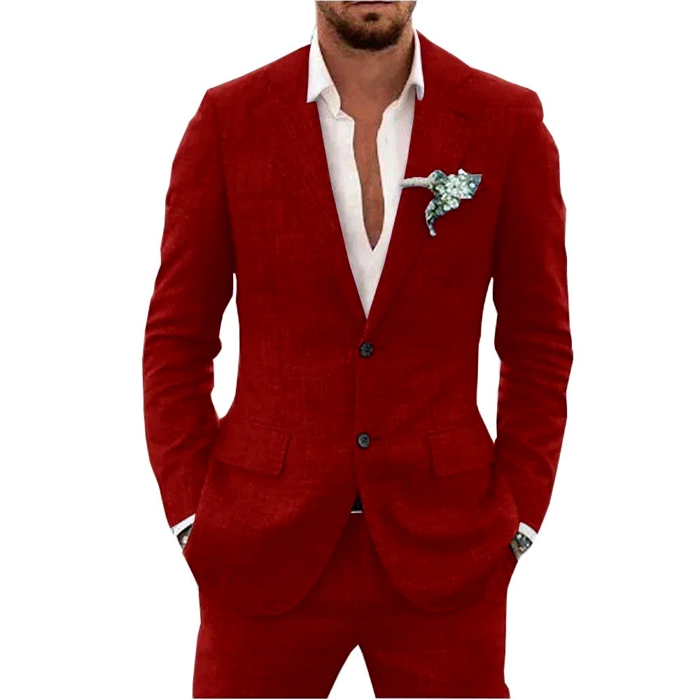 Domenick - Men's Long Sleeve Slim Fit Two-Piece Set 5