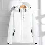 Elowen - Women's Zip-Front Hooded Rain Jacket