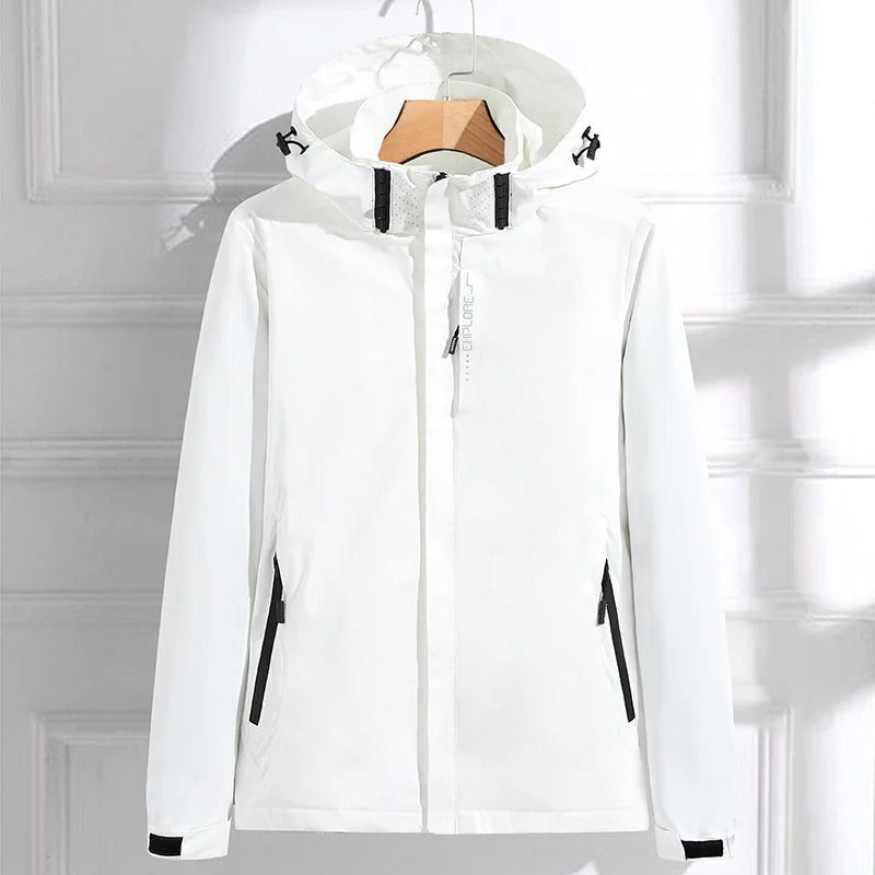 Elowen - Women's Zip-Front Hooded Rain Jacket