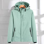 Elowen - Women's Zip-Front Hooded Rain Jacket