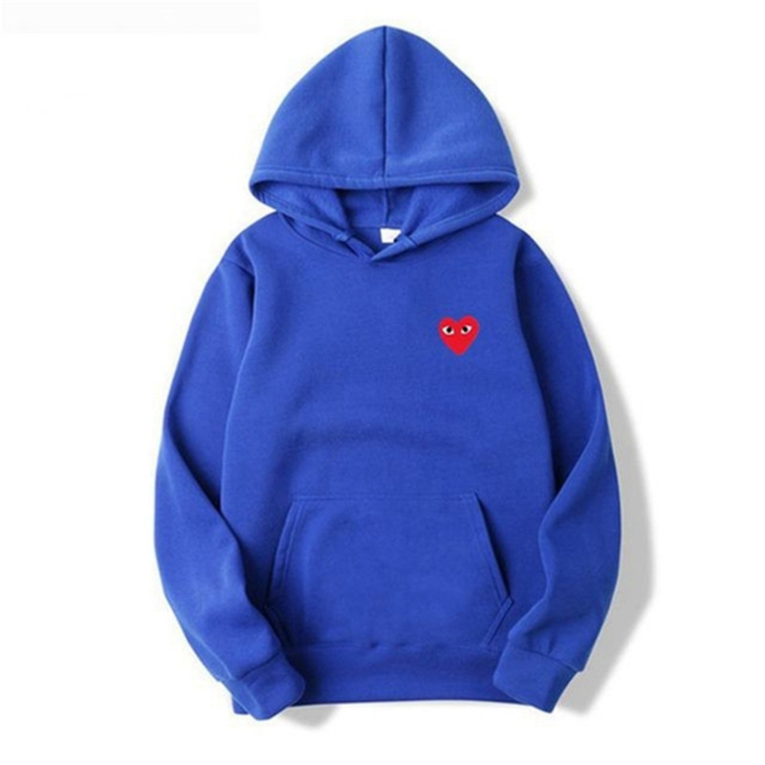 Evelyn - Women's Heart-Embroidered Hoodie with Drawstring Hood