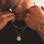 Everette - Men's Compass Rose Pendant Necklace
