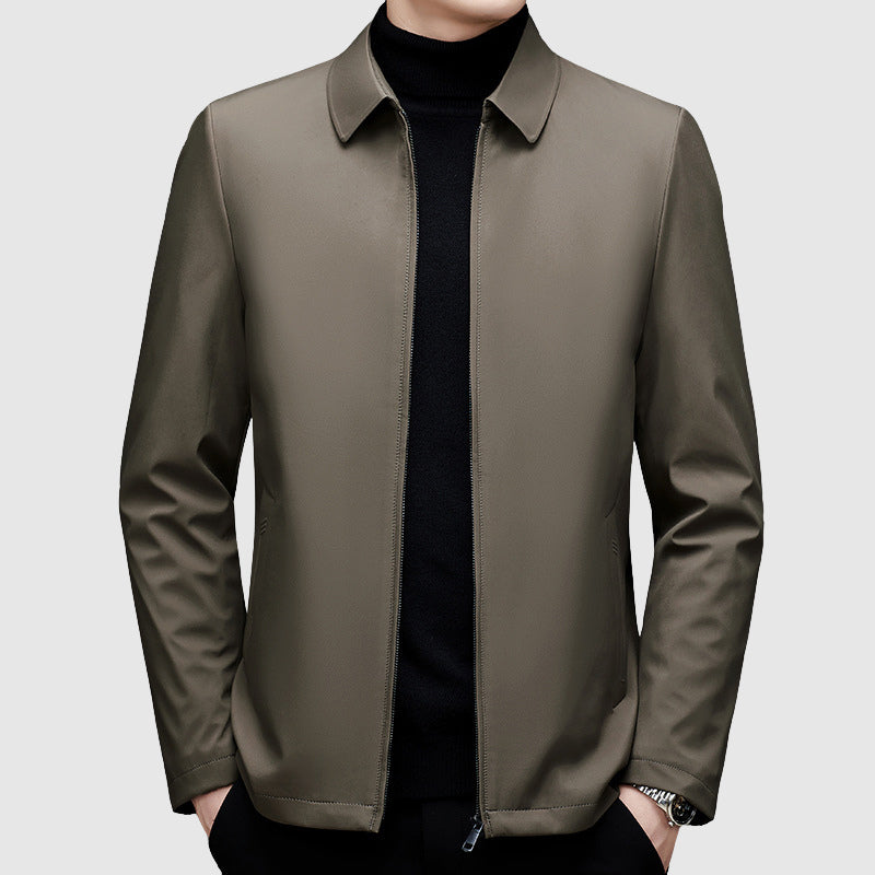Ezekiel - Men's Zip-Front Down Jacket with Polo Collar