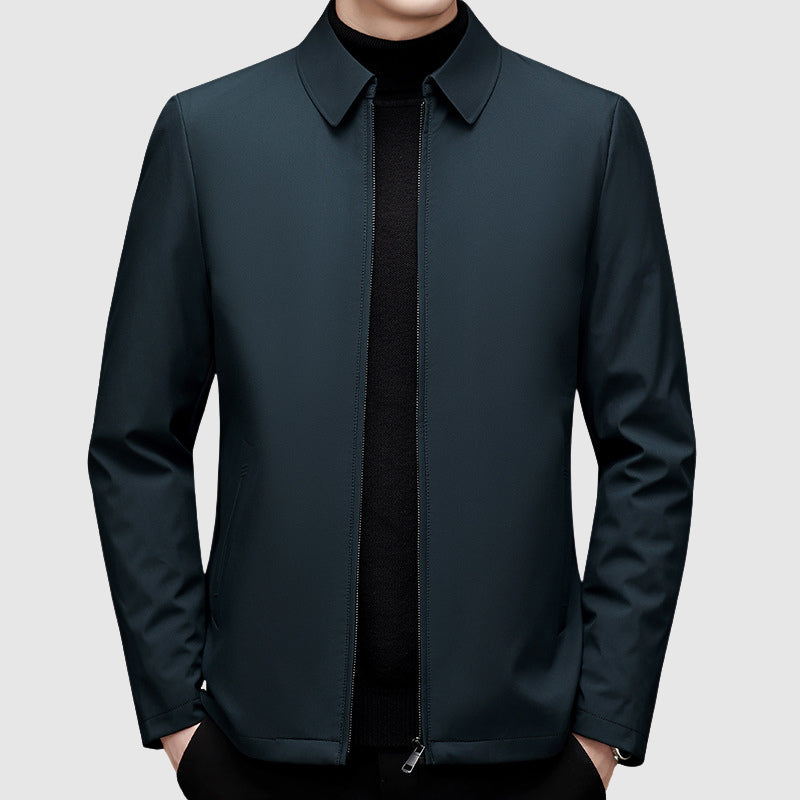 Ezekiel - Men's Zip-Front Down Jacket with Polo Collar