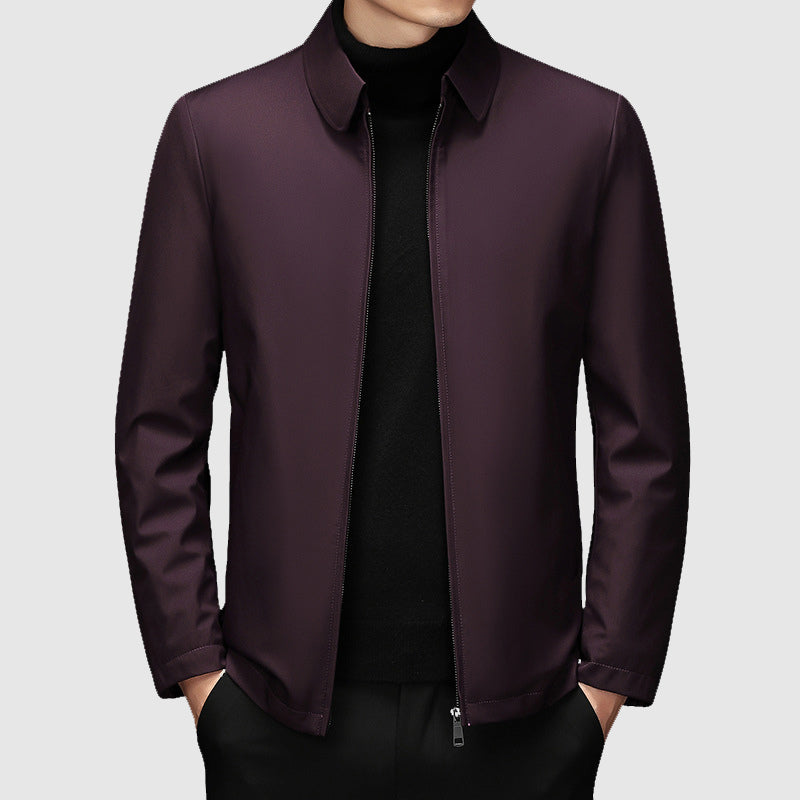Ezekiel - Men's Zip-Front Down Jacket with Polo Collar