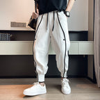 Ezra - Men's Tapered Joggers with Drawstring Waist and Button Cuffs