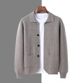 Finn - Men's Merino Wool Button-Front Cardigan