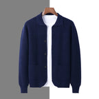 Finn - Men's Merino Wool Button-Front Cardigan