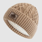 Finnegan - Unisex Cable-Knit Beanie with Fleece Lining