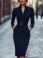 Fiona - Women's Wrap Midi Dress