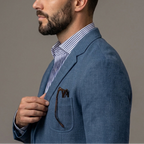 Garrison - Men's Linen Notch-Lapel Blazer