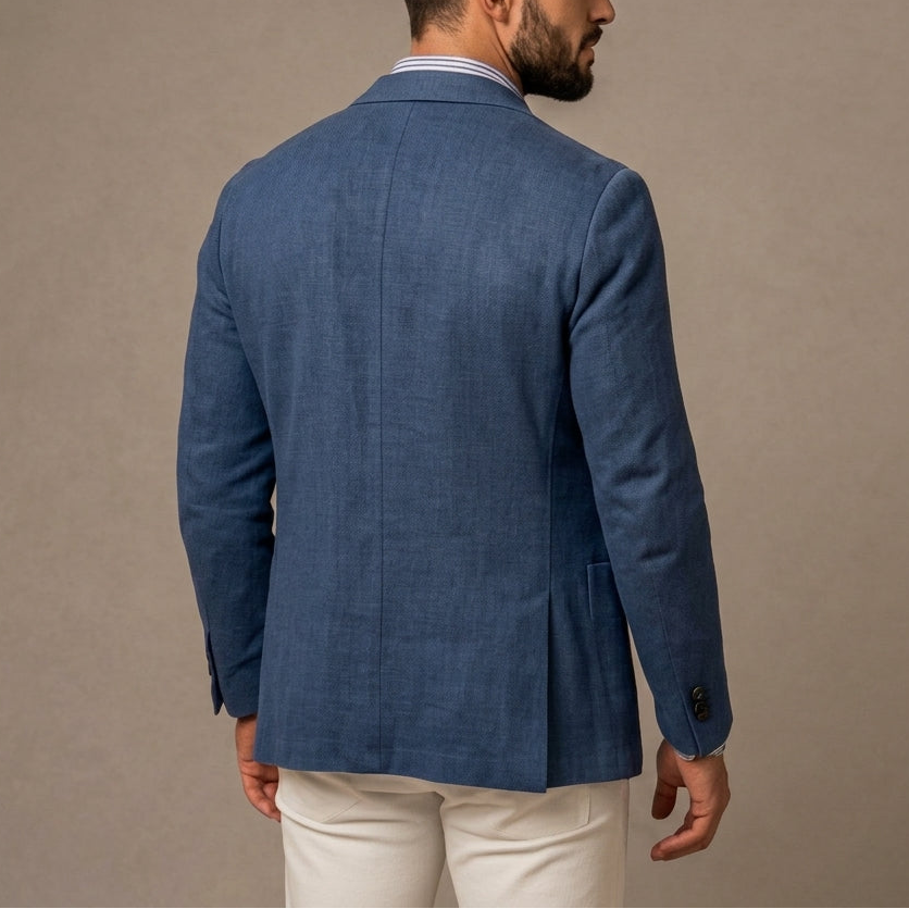 Garrison - Men's Linen Notch-Lapel Blazer