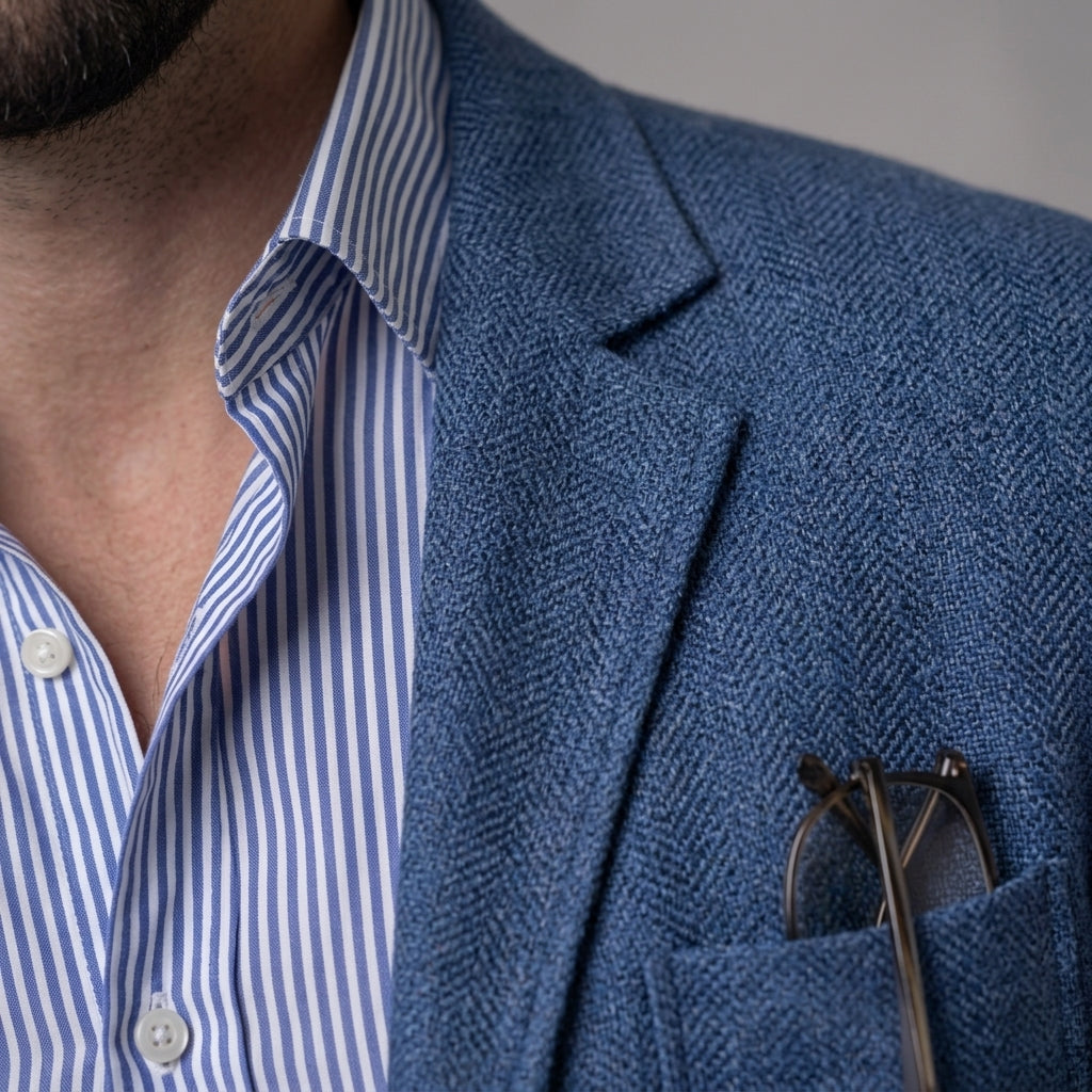 Garrison - Men's Linen Notch-Lapel Blazer