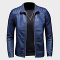 Garrison - Men's Quilted-Shoulder Faux Leather Jacket
