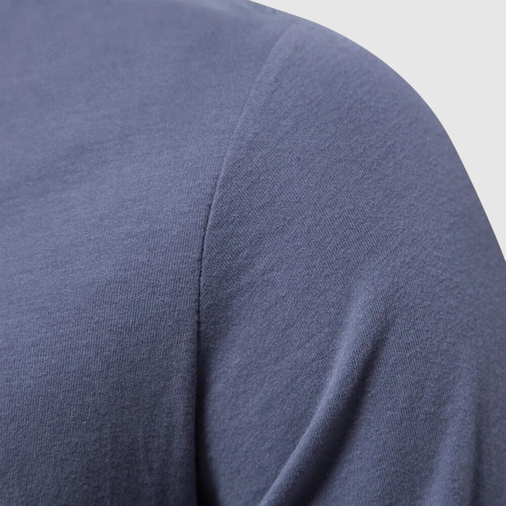 Gavin - Men's Crewneck Long-Sleeve Cotton Shirt
