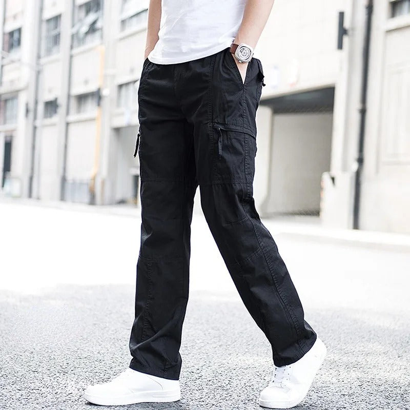 Griffin - Men's Relaxed-Fit Cargo Pants with Multi-Pocket Design