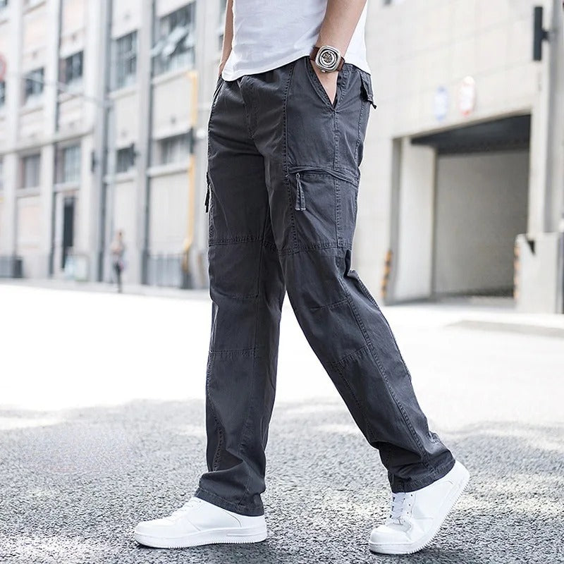 Griffin - Men's Relaxed-Fit Cargo Pants with Multi-Pocket Design