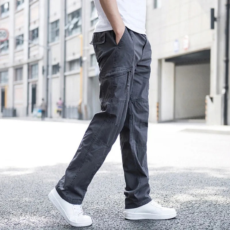 Griffin - Men's Relaxed-Fit Cargo Pants with Multi-Pocket Design