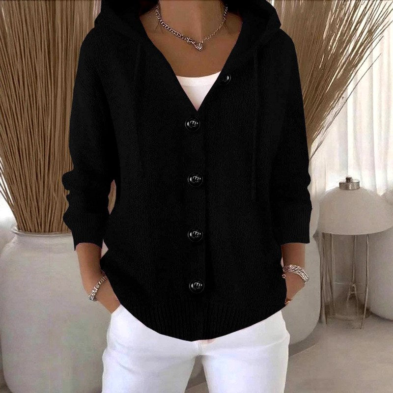 Gwen - Women's Long Sleeve Relaxed Cardigan Sweater 4