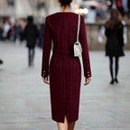 Halle - Women's Tweed Blazer and Pencil Skirt Set 2