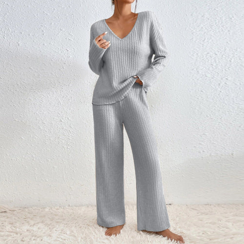 Hannah - Women's Ribbed Knit Lounge Set 1