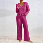 Hannah - Women's Ribbed Knit Lounge Set 2